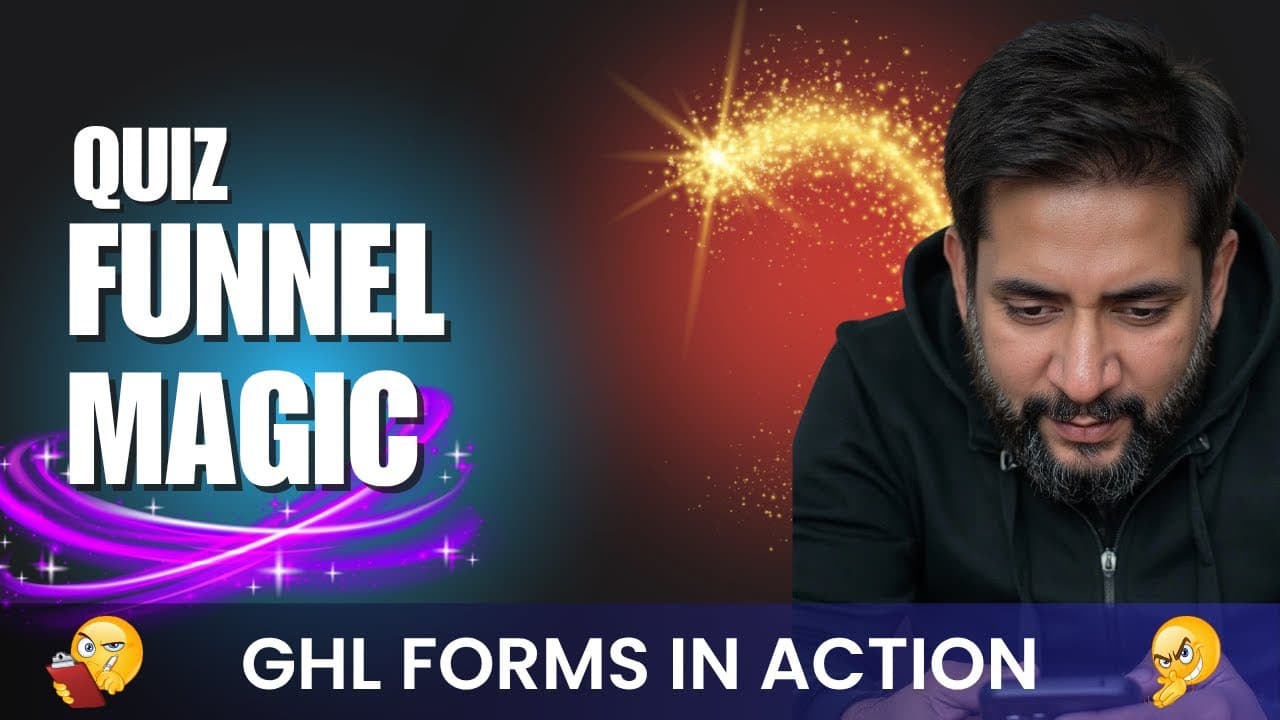 How To Make Awesome Forms in GoHighLevel Fast!