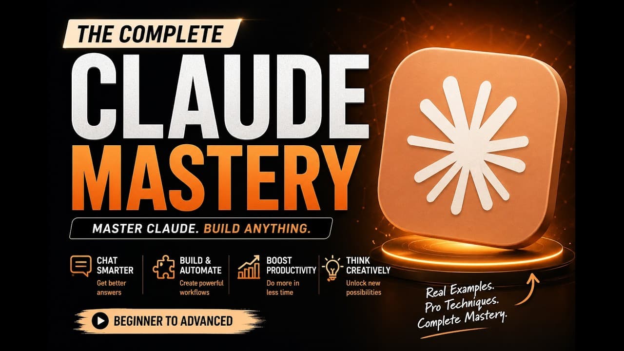 Your only complete Claude AI Masterclass (Beginners to Pro) in 3 hours (FREE)