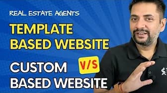 Choose between TEMPLATE or CUSTOM Website for real estate agents