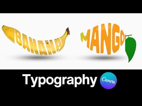 Canva Typography Tutorial : Design Beautiful Text Effect Easily | Photo Manipulation- Typography Art