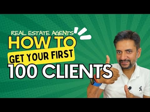 How to get first 100 real estate clients (Grow from 0 to 100 clients in a month)