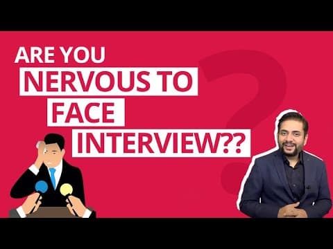 How to not be nervous before an interview | Tips & tricks to face interview by Sawan Kumar