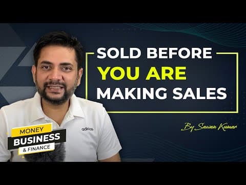 Are you sold before you are making sales? | Sales lessons with Sawan Kumar