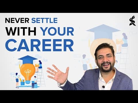 Never settle with your career | Motivational video by Sawan Kumar