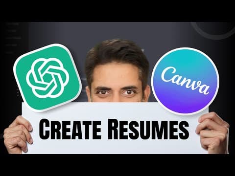 Create Professional Resume with Canva and ChatGPT