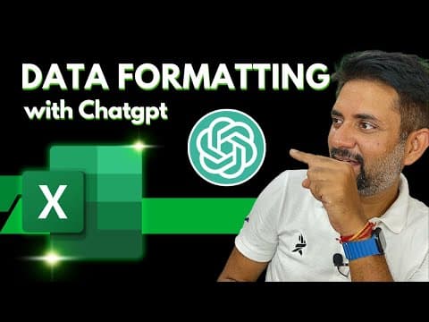 Data formatting in excel