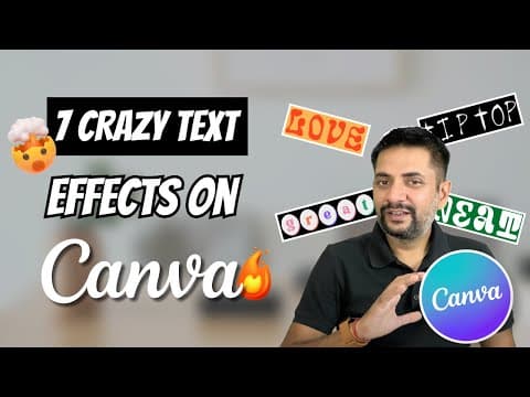 7 BEAUTIFUL (Yet Unknown!) TEXT EFFECTS in Canva ✨ CRAZY TEXT EFFECTS