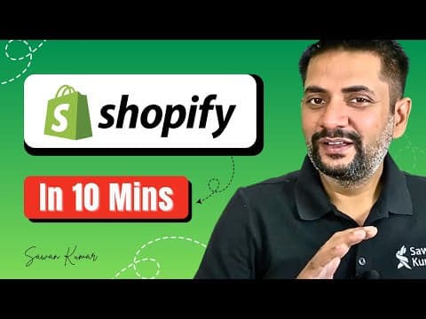 Shopify Tutorial For Beginners 2024 Set up Your Store in 10 Minutes