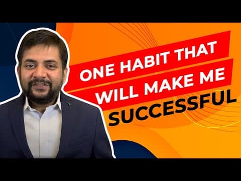 One habit that will make me successful in 2021 | By Sawan Kumar | Best Career Coach in India