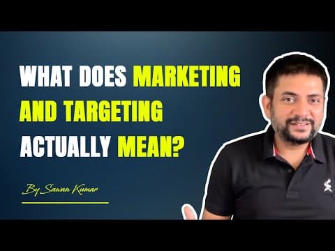 What does Marketing and Targeting actually mean?  | By Sawan Kumar #shorts