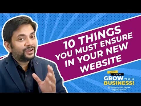 10 things you must ensure in your new website | By Sawan Kumar | Best Career Coach
