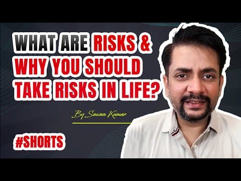 What are Risks & Why you should take Risks in Life? | By Sawan Kumar #shorts