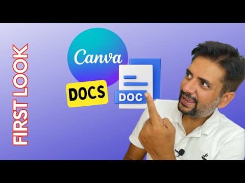 How to work with Canva Docs (Start working on this today)