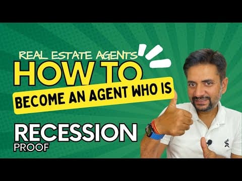 How to become a recession proof real estate agent