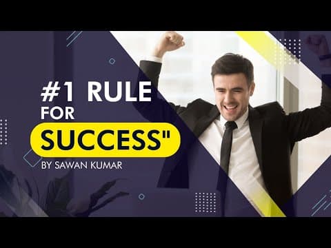 First Rule for Success| Secret of Success|Success| Sawan Kumar